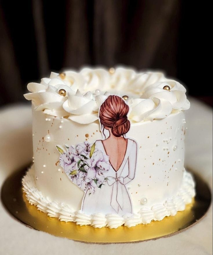 Bridal themed cake